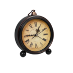 Retro Silent Non-Ticking Desktop Alarm Clock-Roman Number