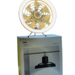 JISULIFE FA17 Rechargeable Fan With LED Light And Table Tripod