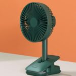 JISULIFE FA13R Rechargeable Clip Fan (8000mAh)- Green Color