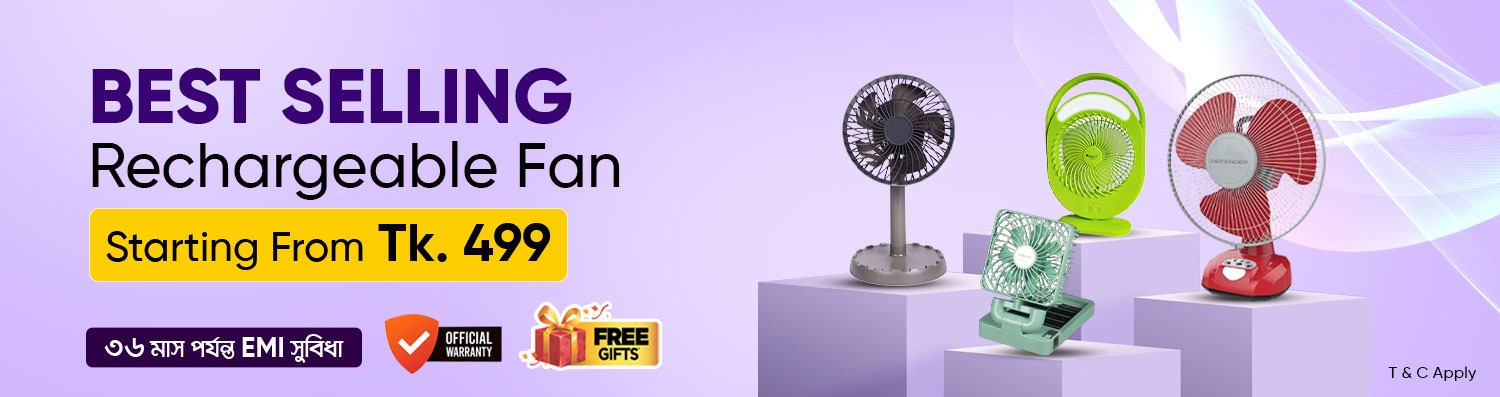 rechargeable fan banner